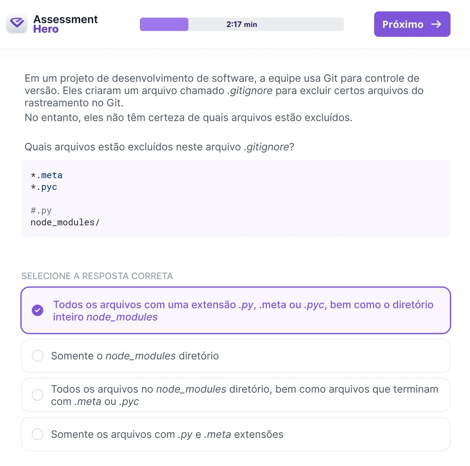 Captura de tela do aplicativo