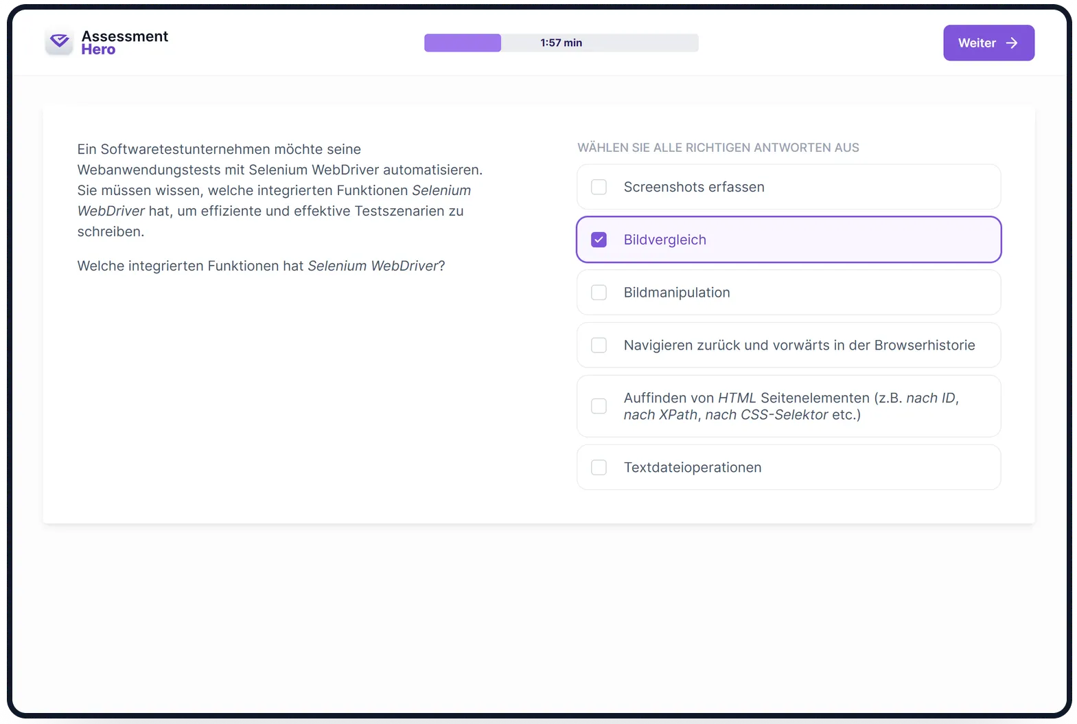 Selenium online test