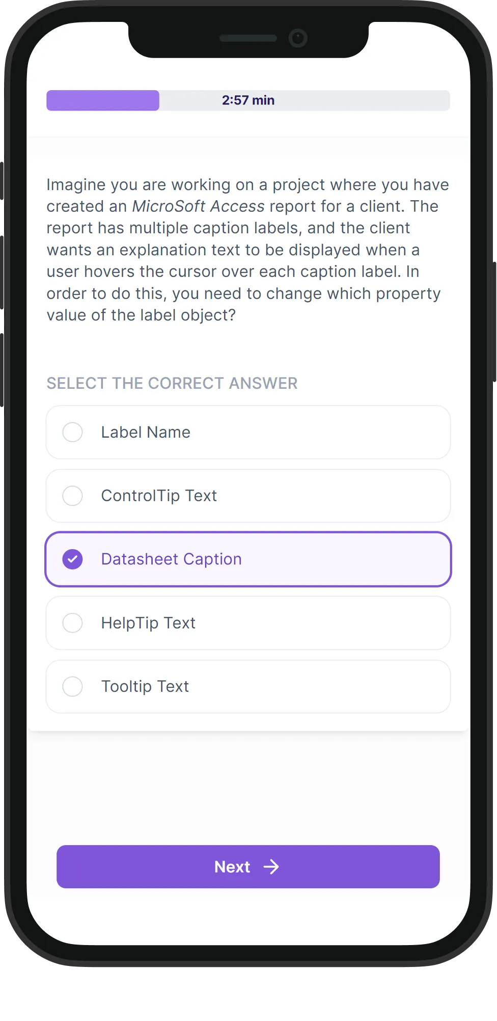 Mobile Access skill assessment