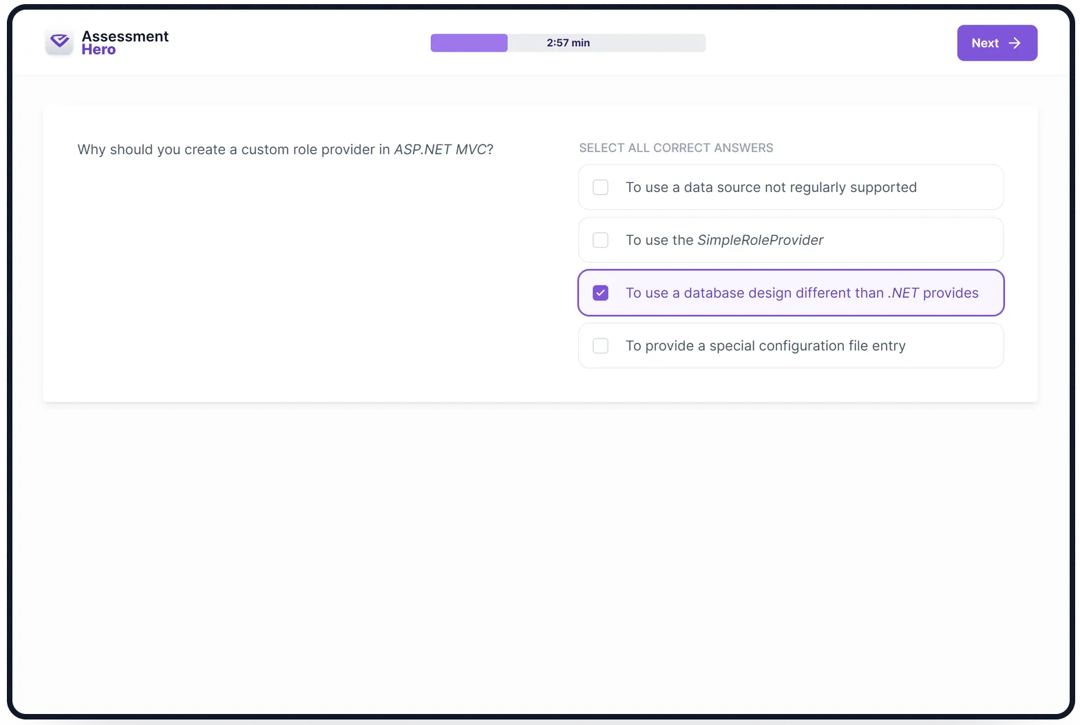 ASP.NET (Core) MVC online test