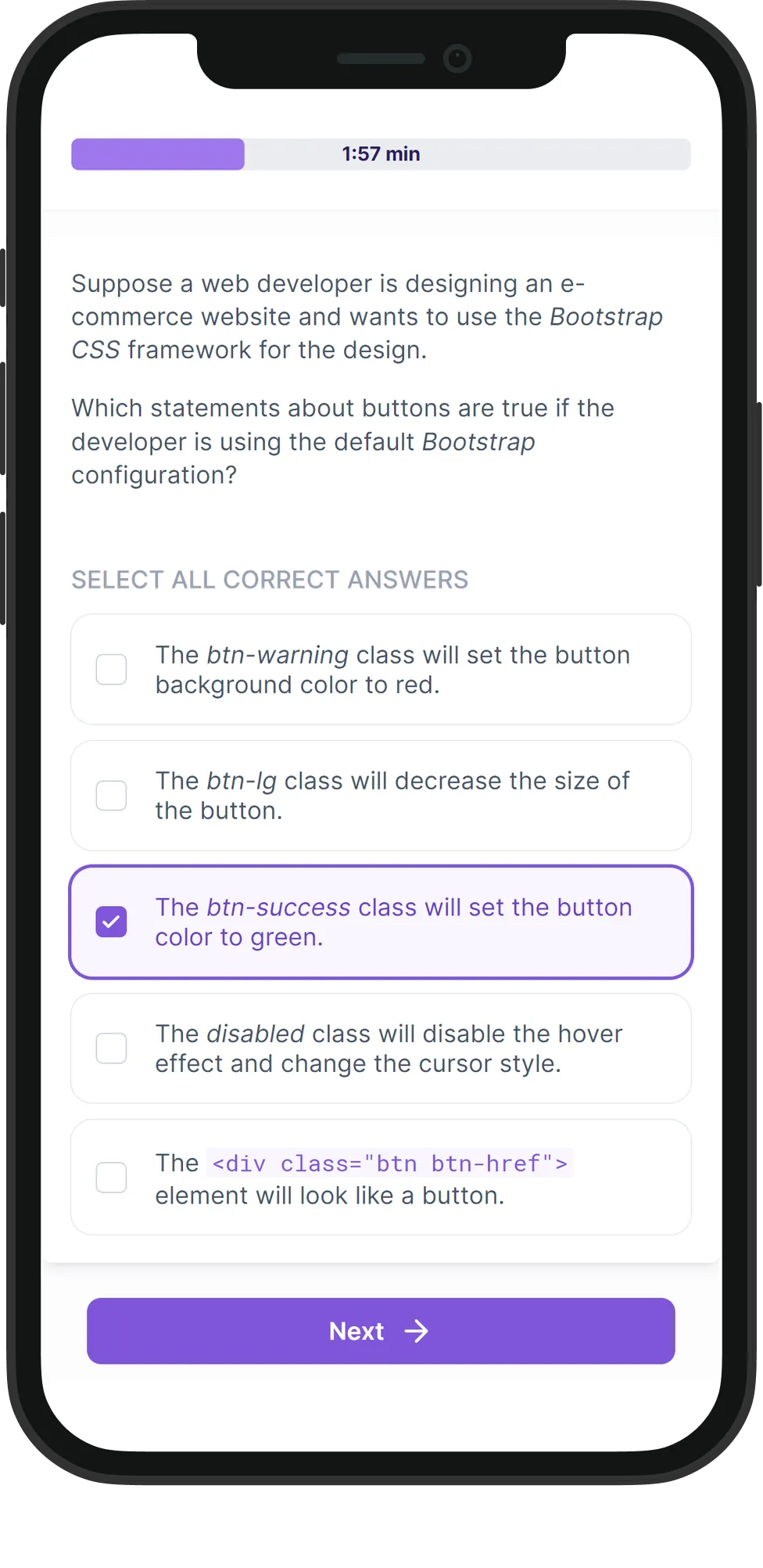 Mobile Bootstrap skill assessment