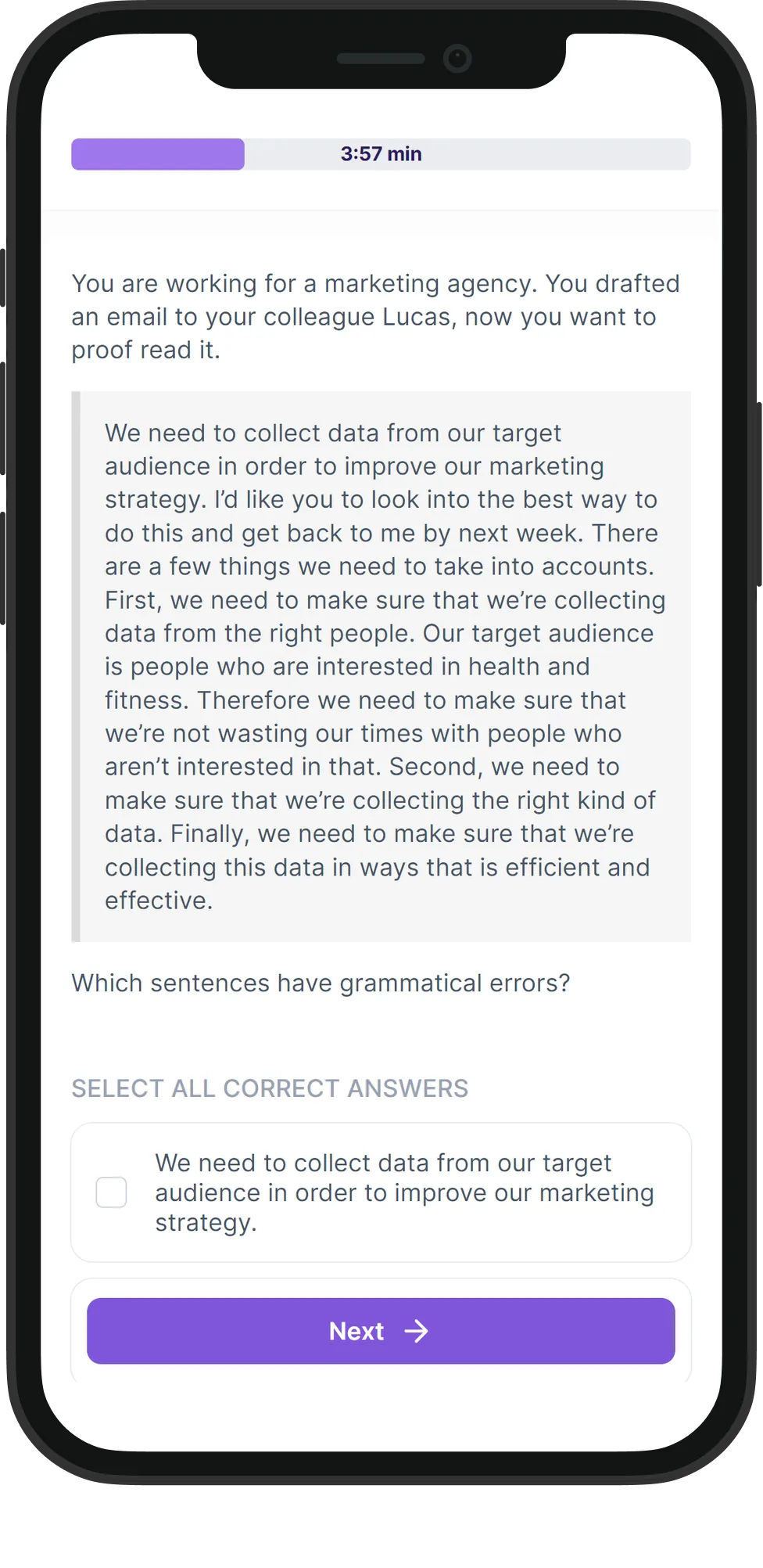 Mobile Communication skill assessment