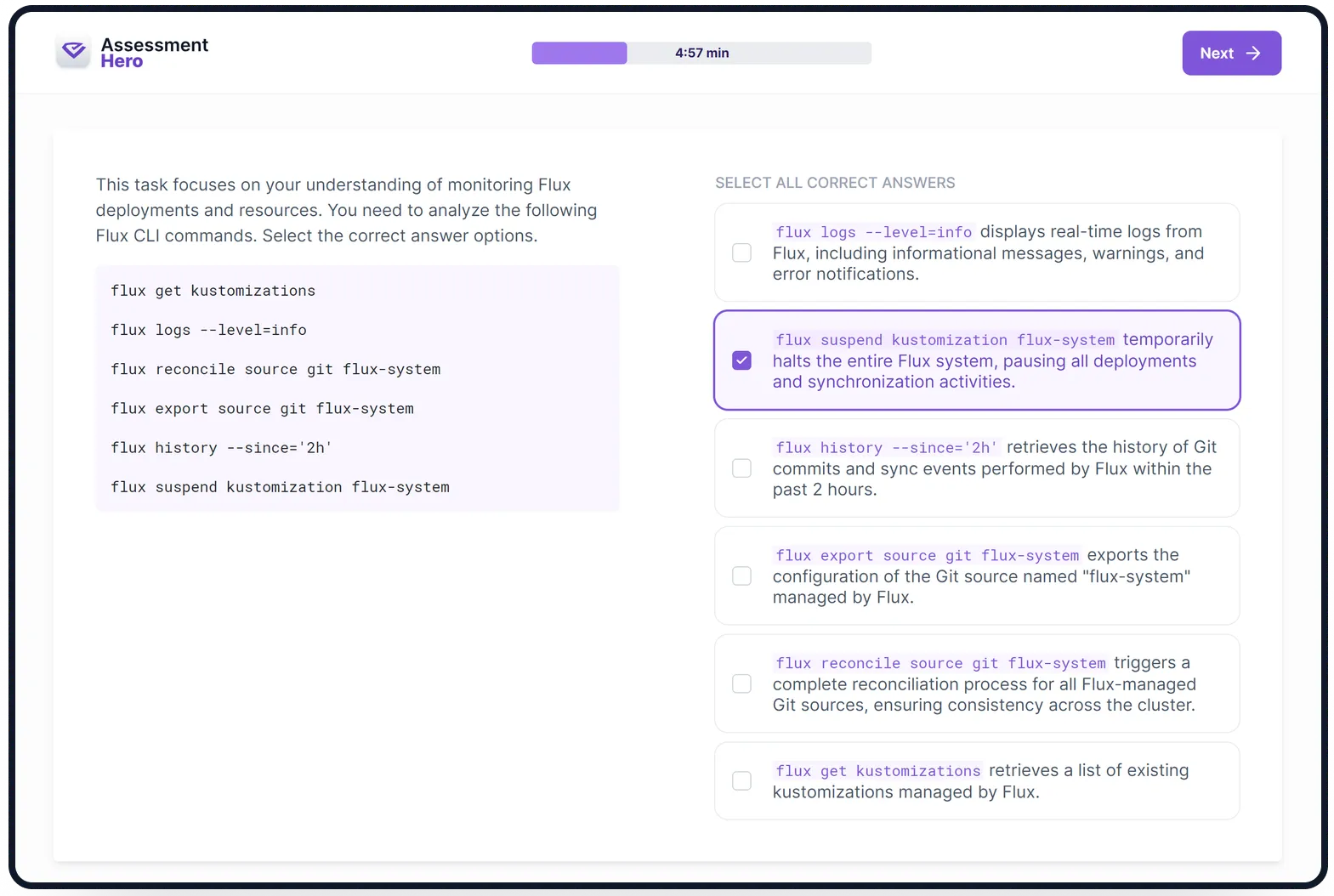 Flux online test