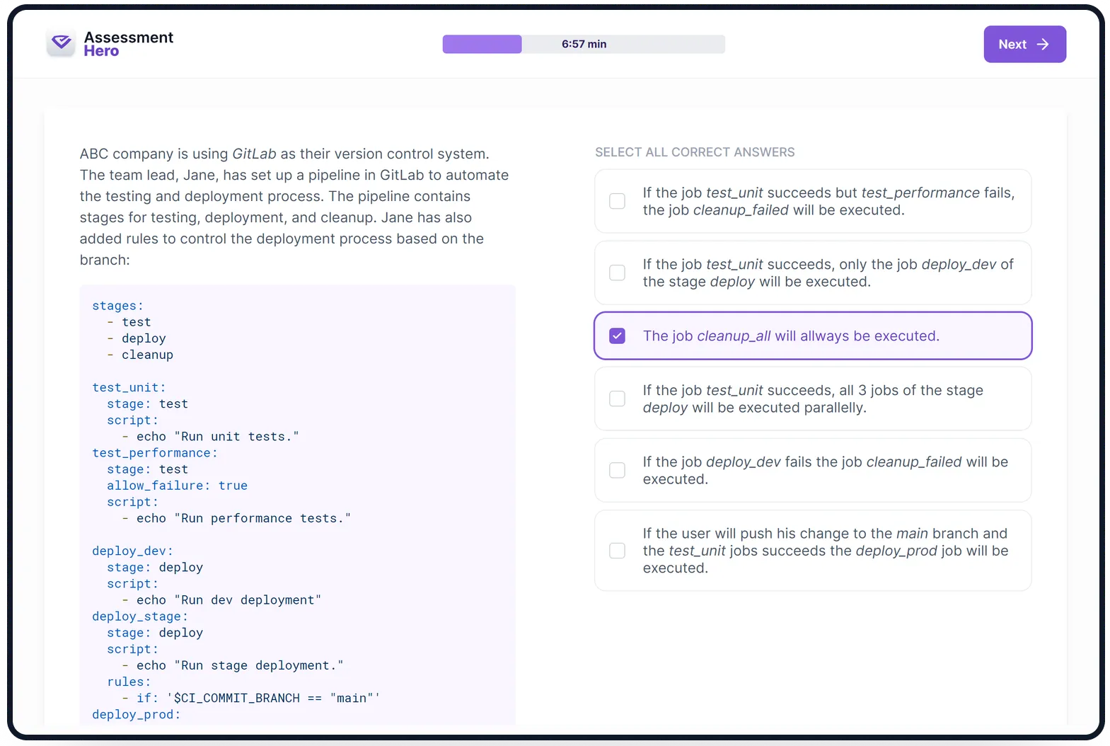 Gitlab online test