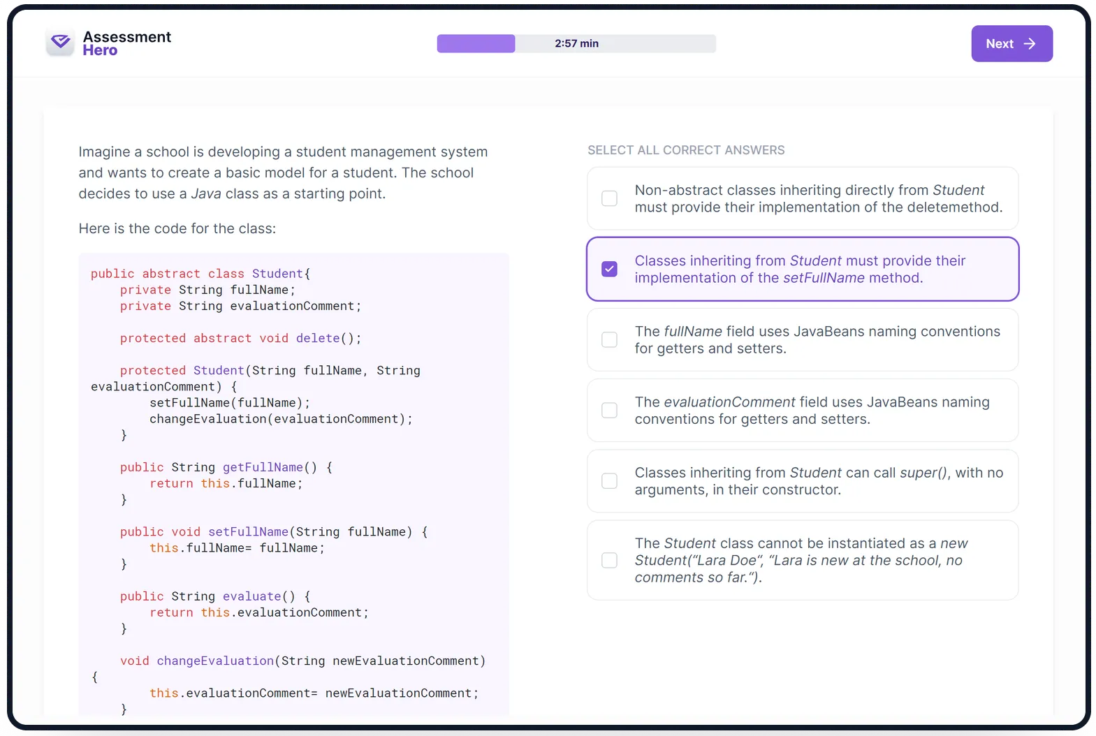 Java online test