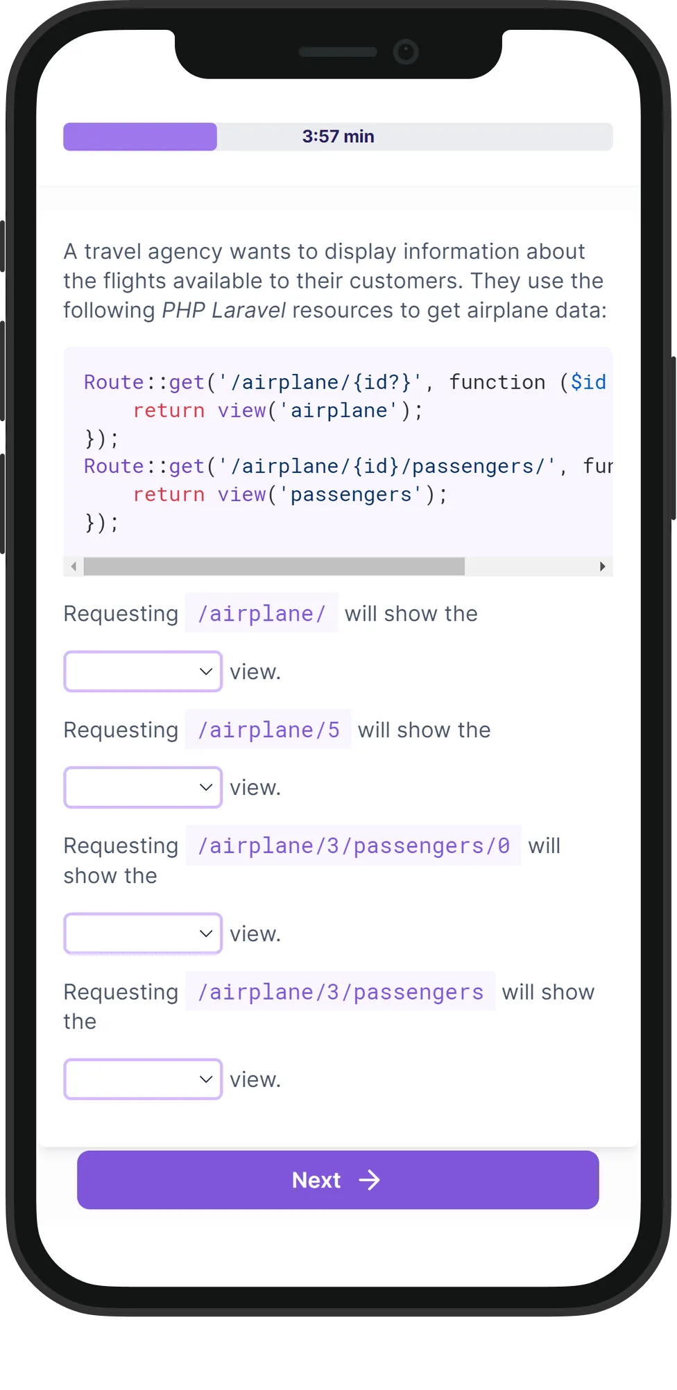 Mobile Laravel skill assessment