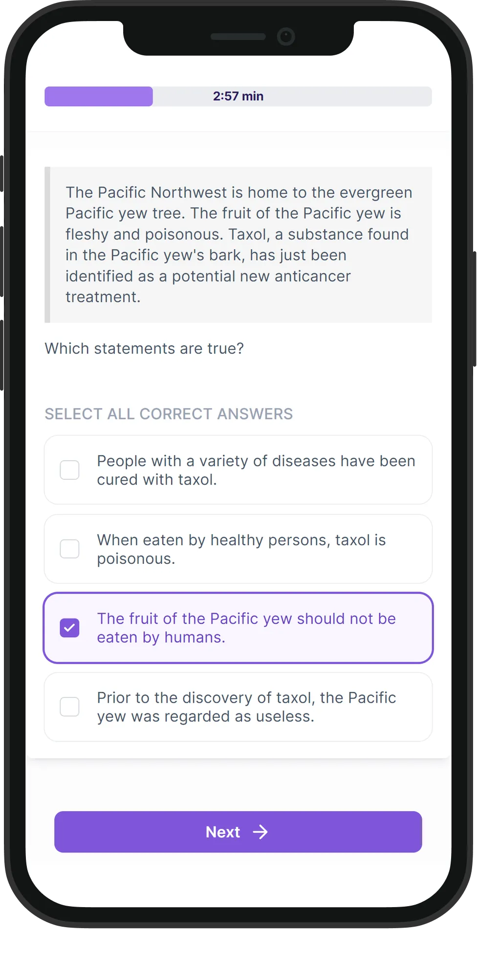 Mobile Logical Reasoning skill assessment