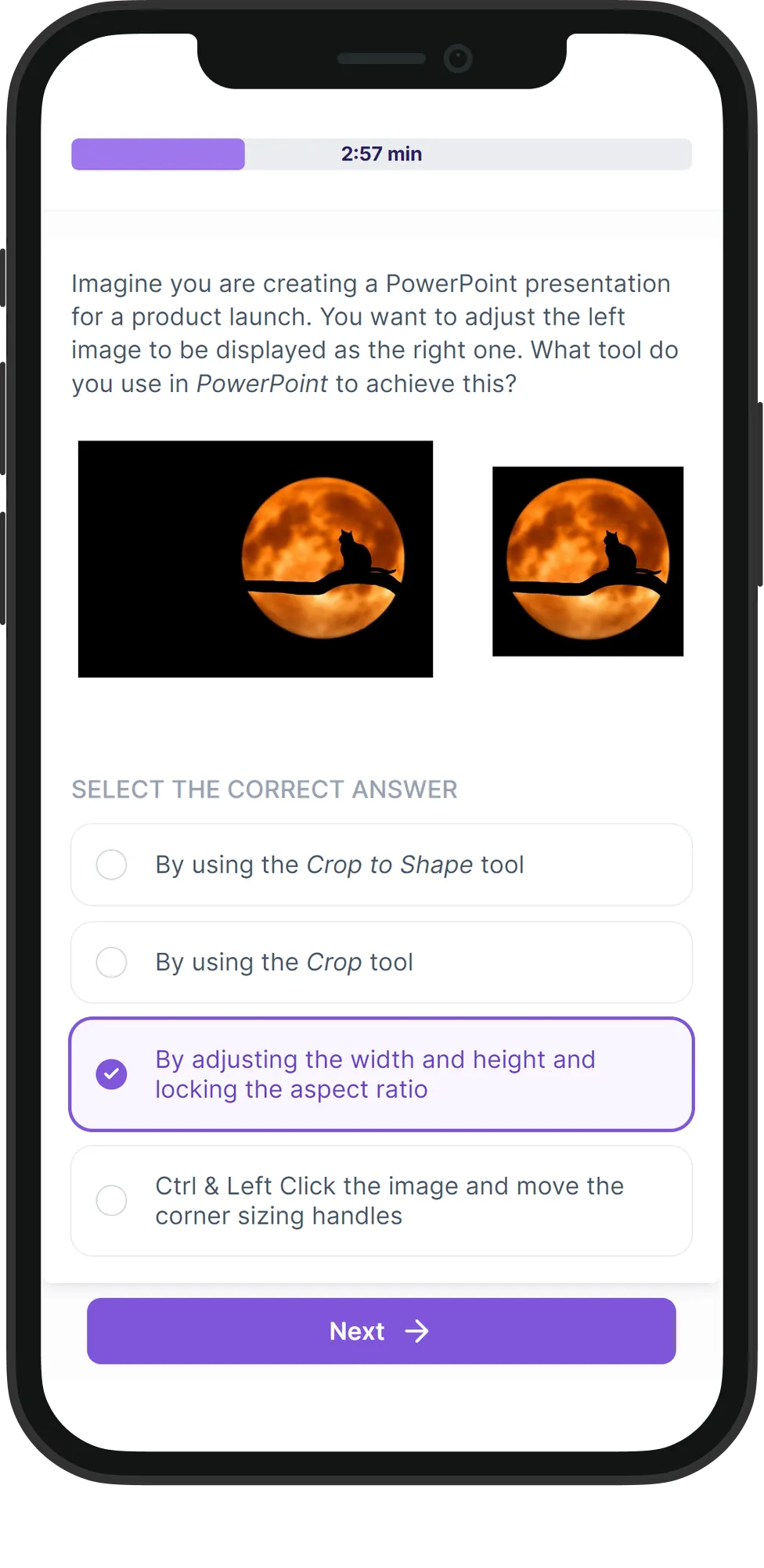 Mobile Power Point skill assessment