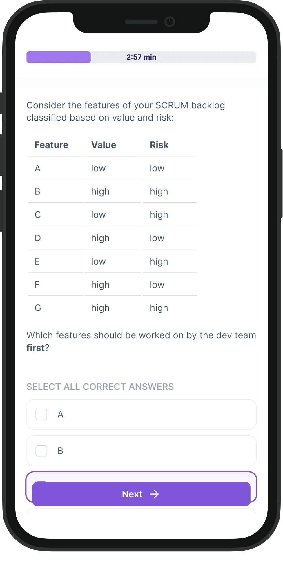 Mobile Project Management skill assessment