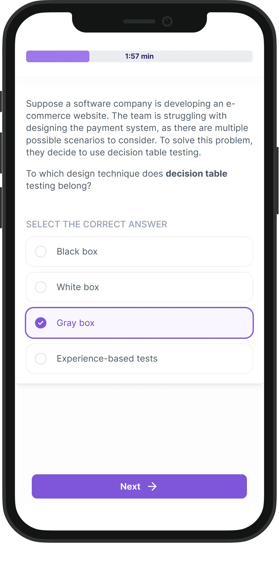 Mobile Quality Assurance skill assessment