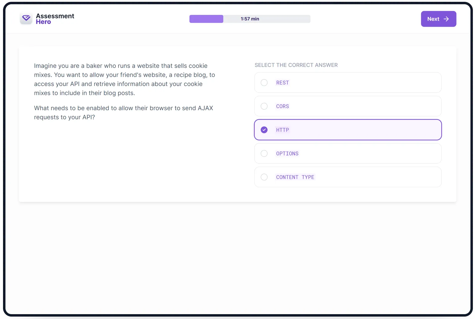 REST API & HTTP online test