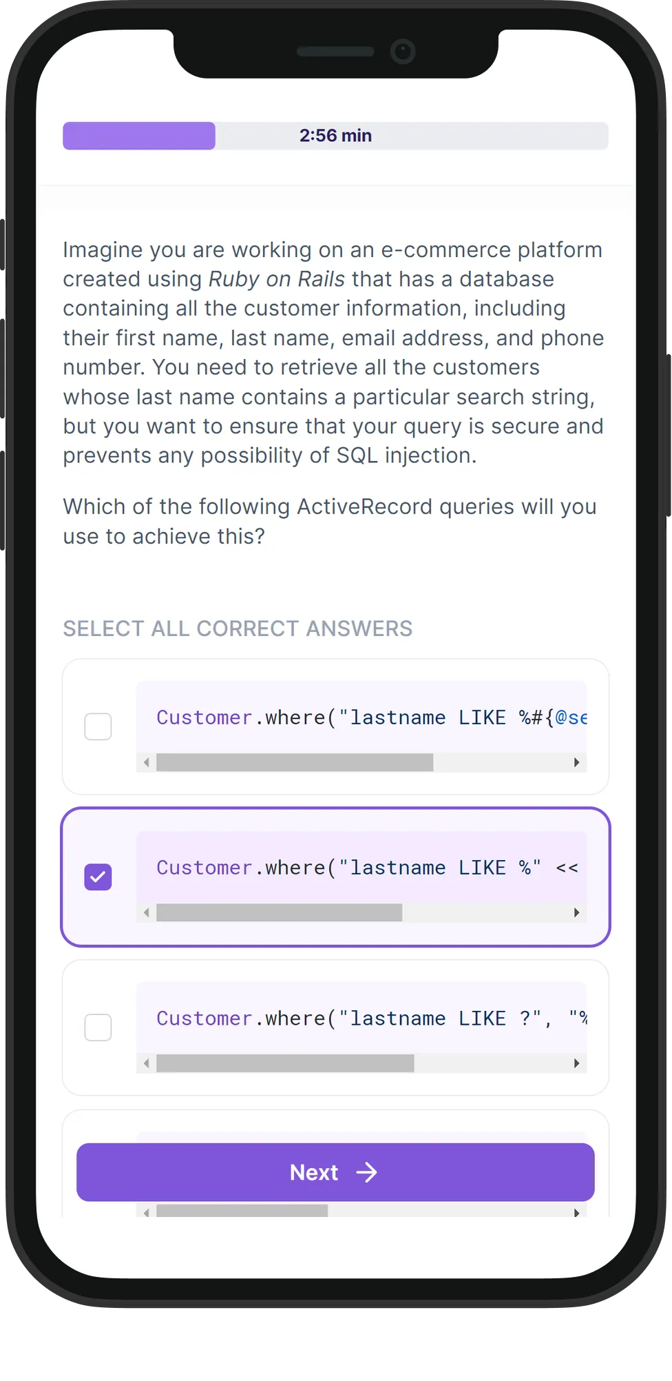 Mobile Ruby on Rails skill assessment