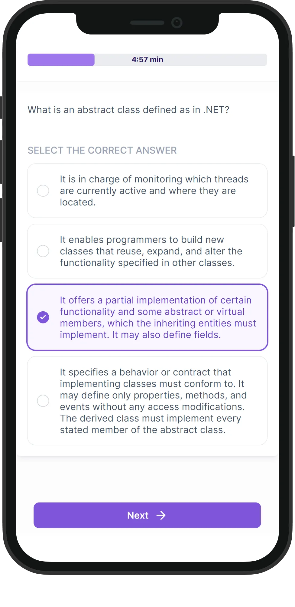 Mobile VB.NET skill assessment