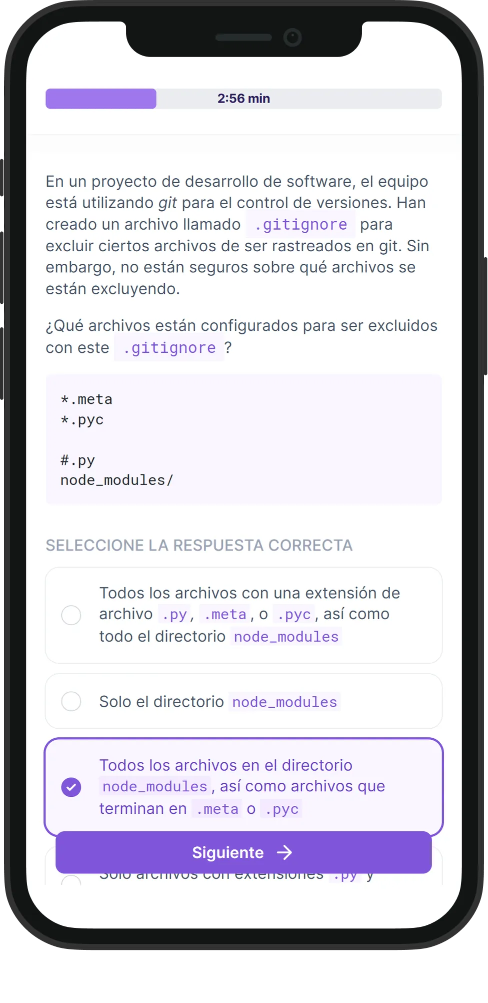 Mobile Git skill assessment