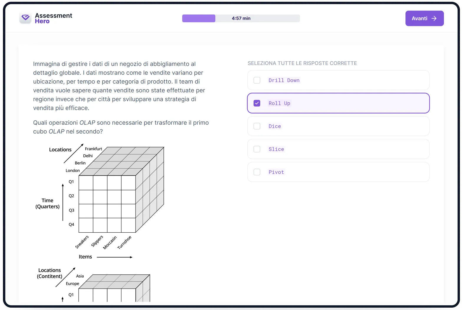 Data Warehouse online test