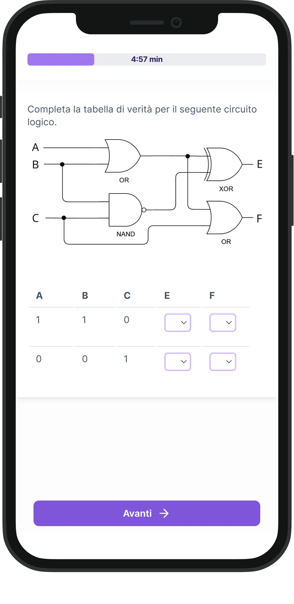 Mobile Sistemi Incorporati skill assessment