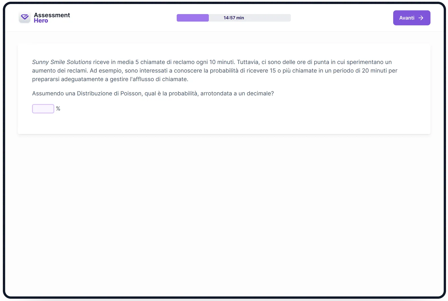 Data Science Generale online test