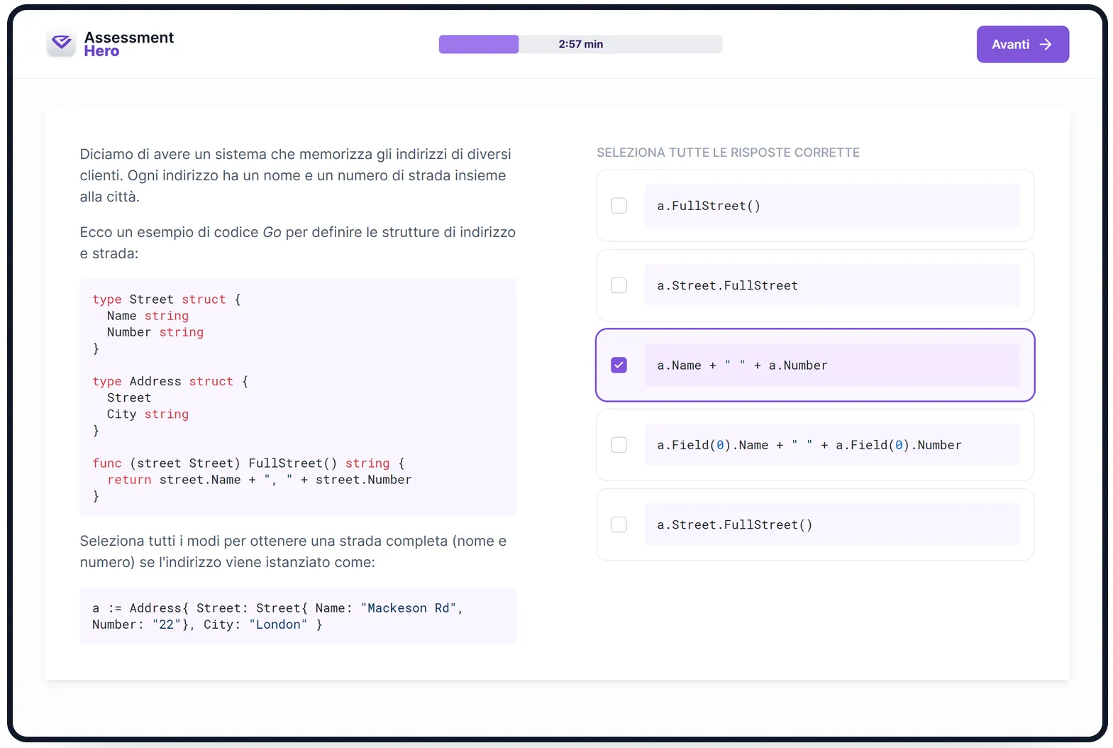 Vai online test