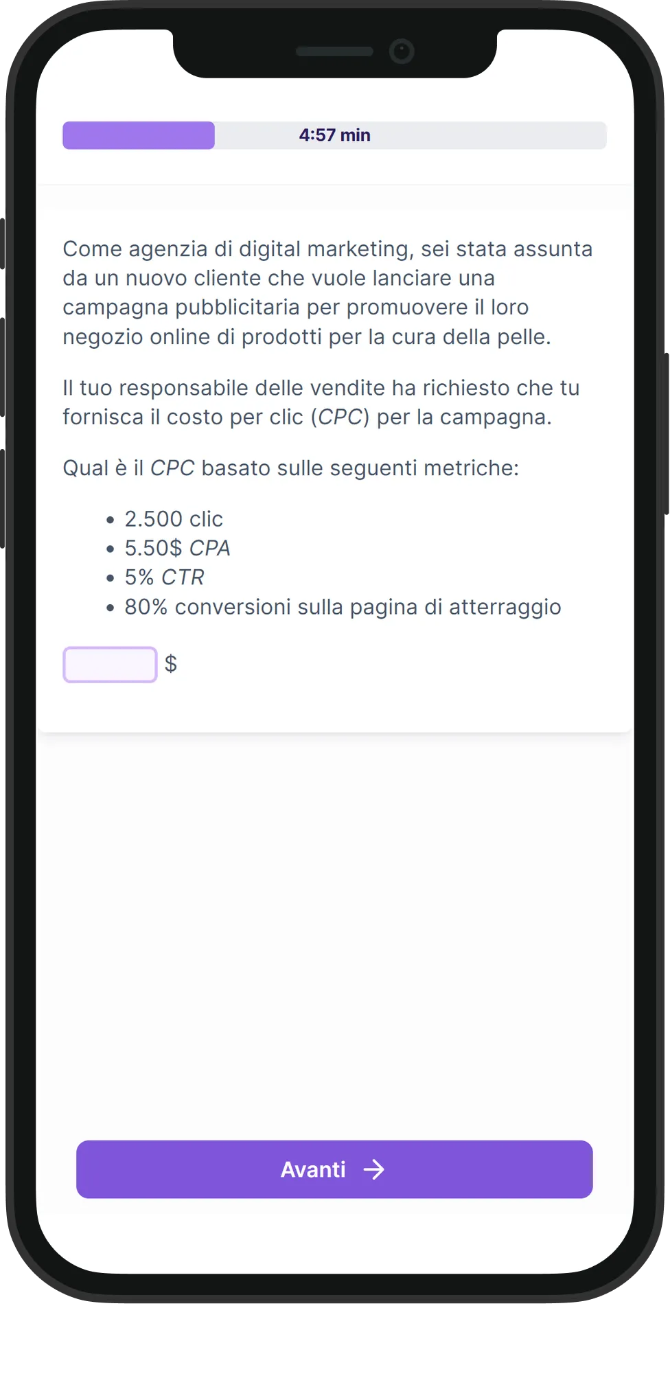 Mobile Growth Marketing skill assessment