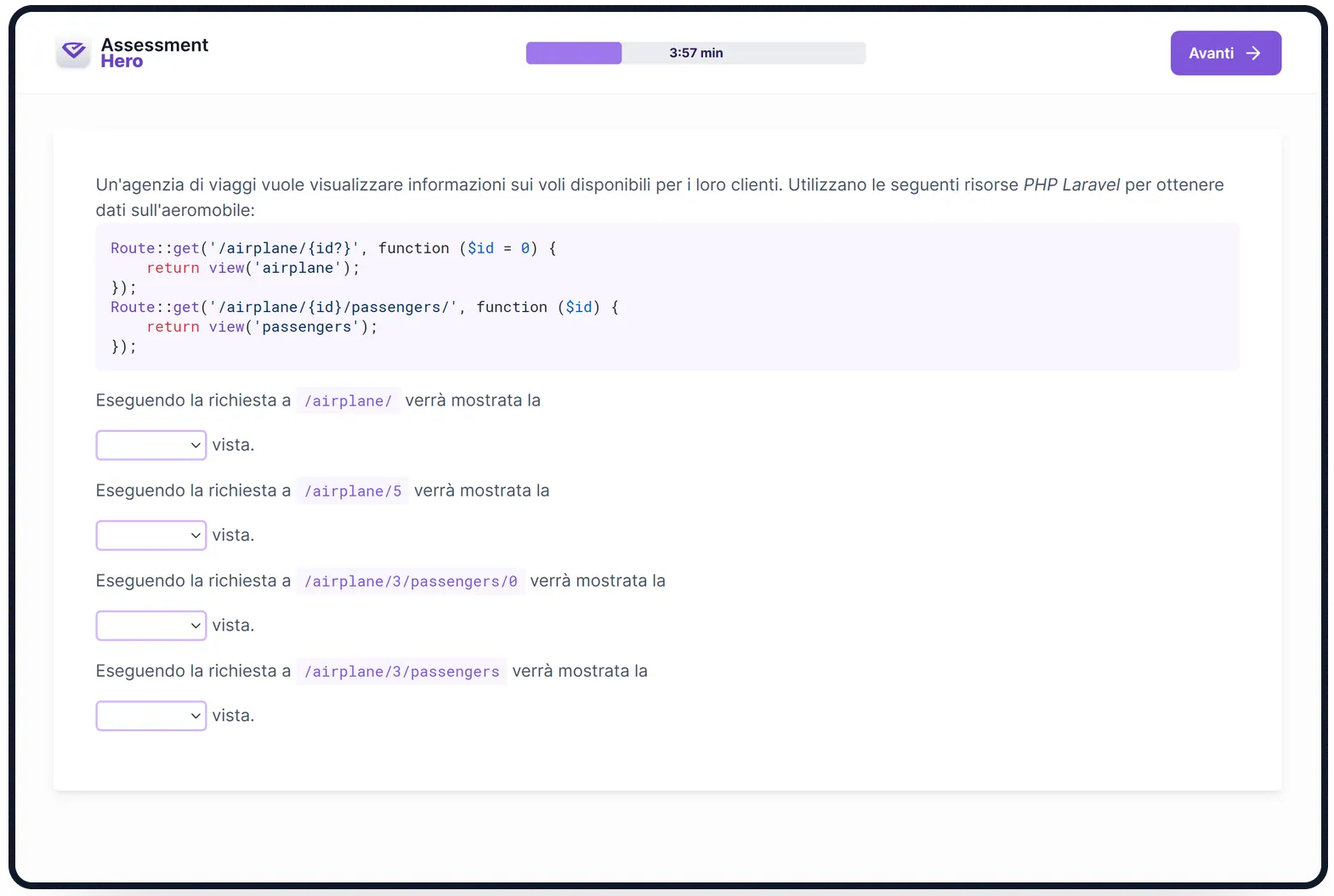 Laravel online test