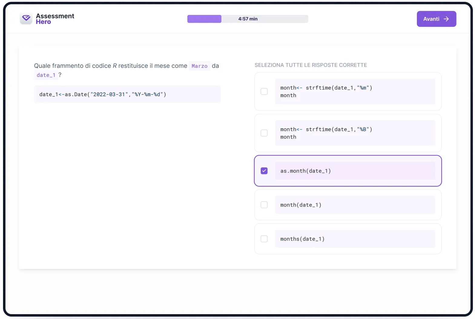 R online test