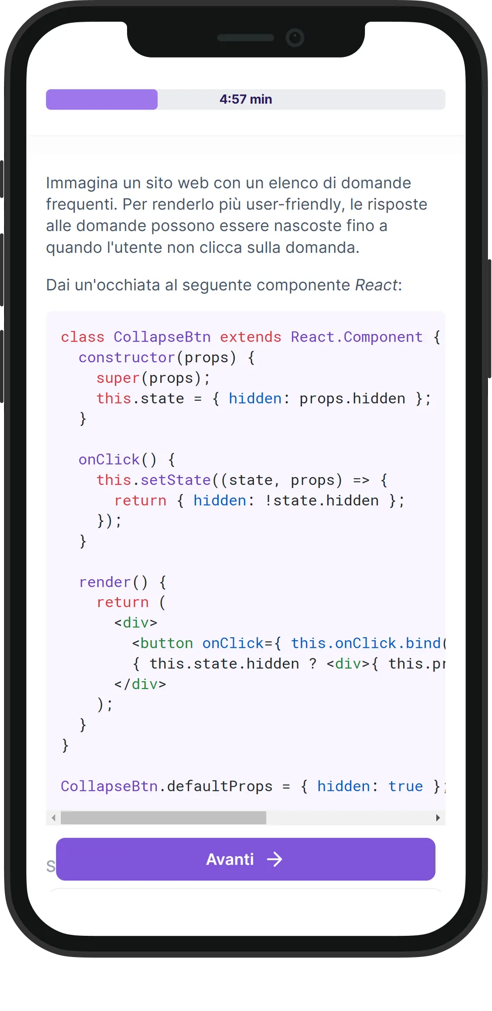 Mobile React skill assessment