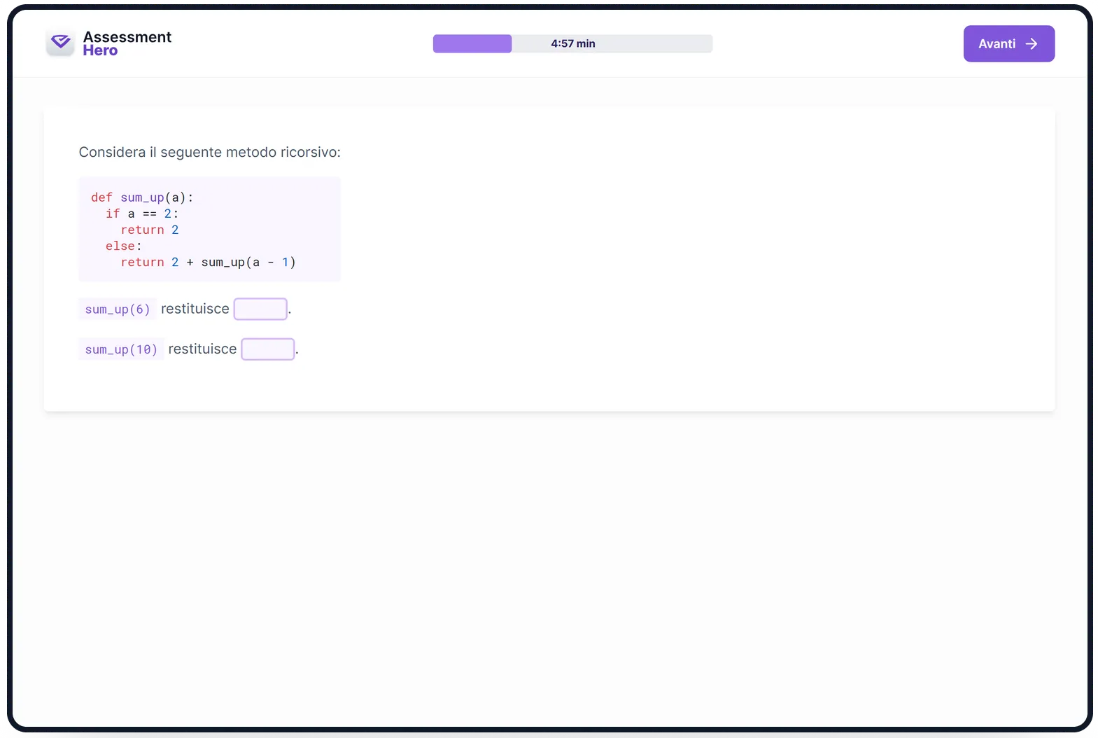 Ingegneria del Software online test