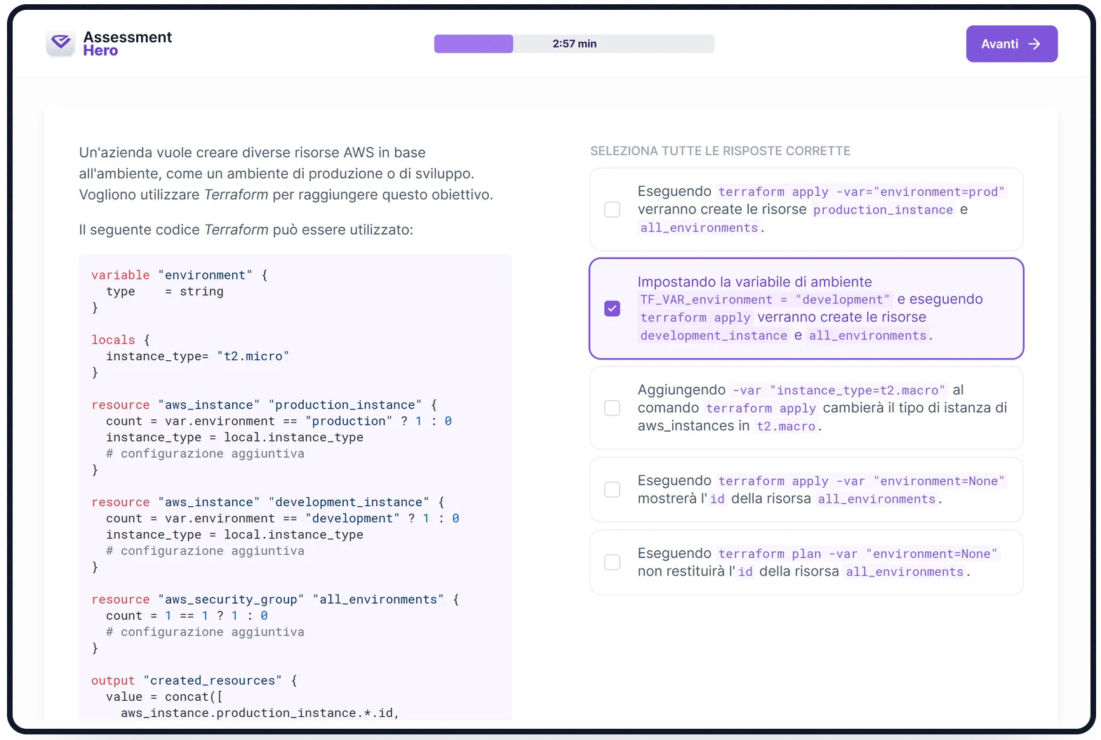Terraform online test