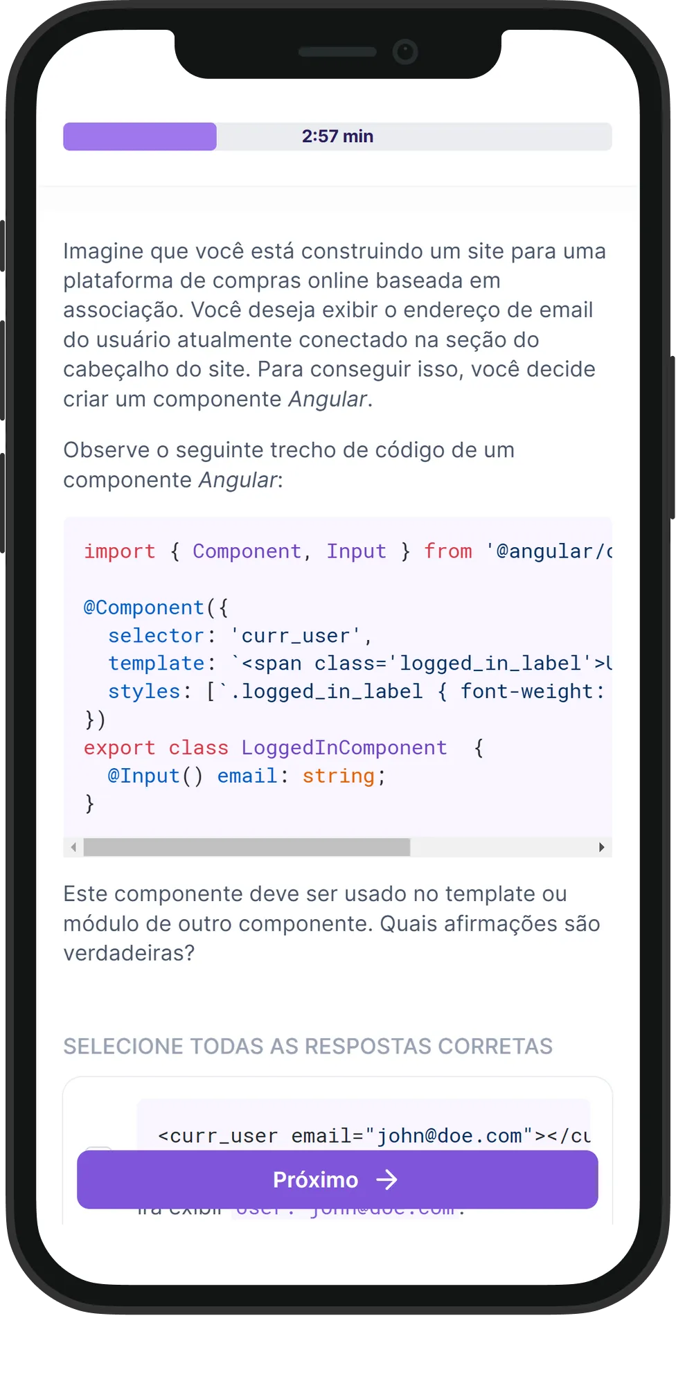 Mobile Angular skill assessment