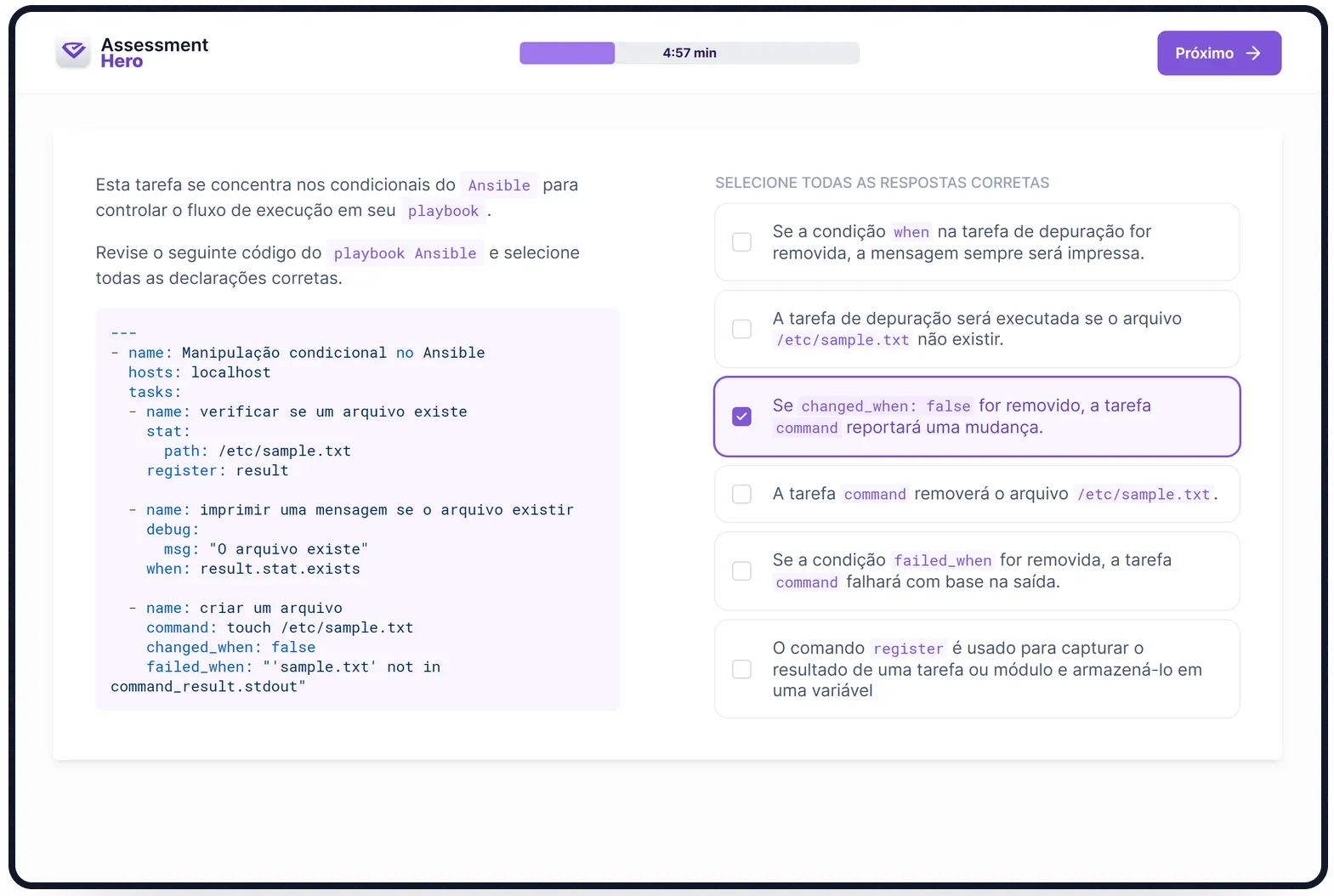 Ansible online test