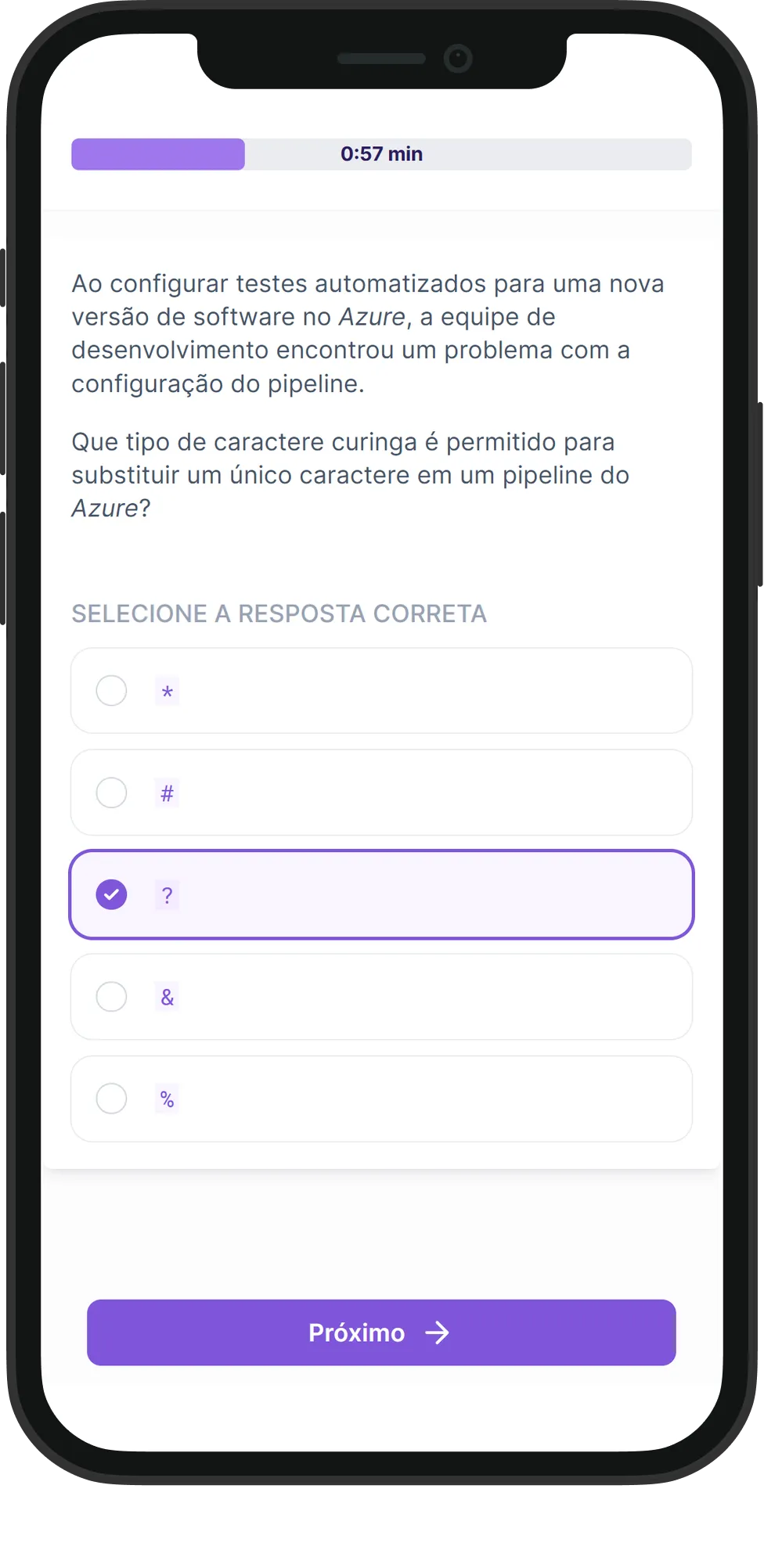 Mobile Azure skill assessment
