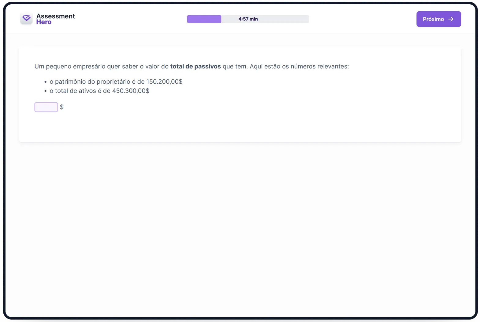 Demonstrações Financeiras Básicas online test