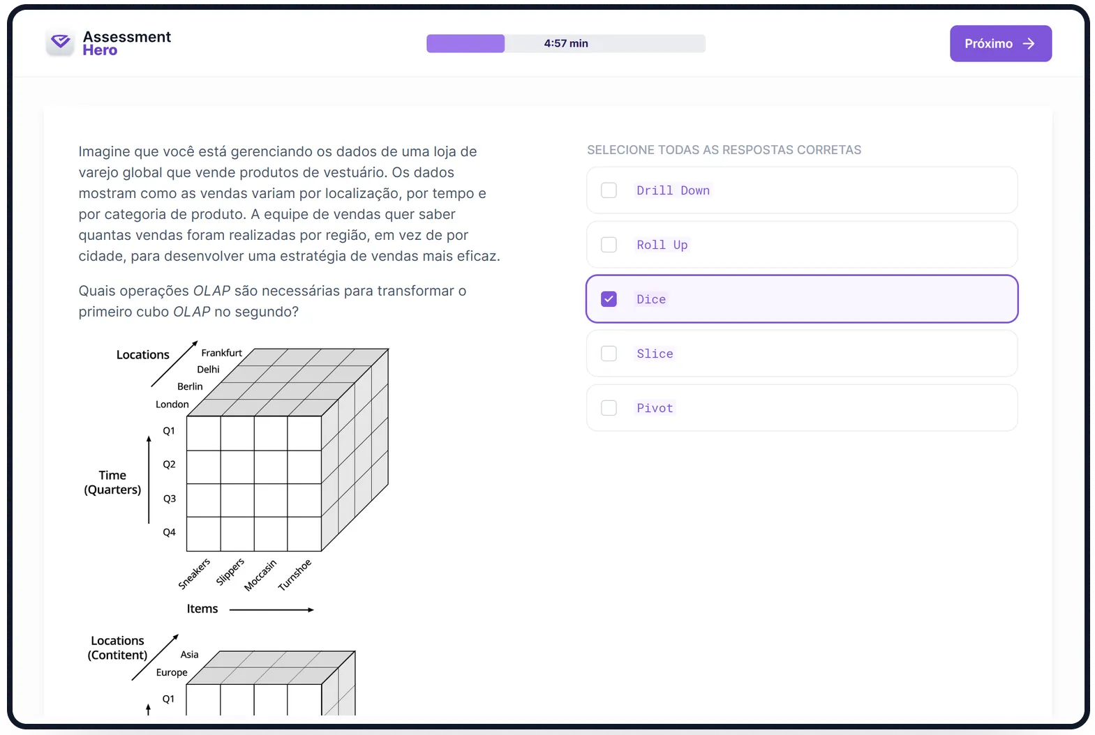 Data Warehouse online test