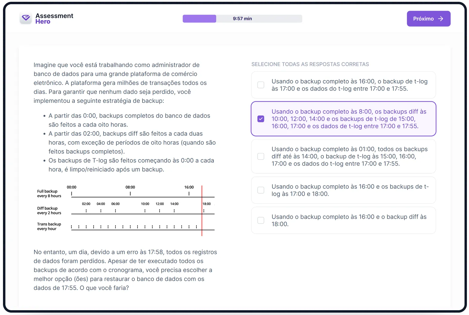 Administração de Banco de Dados online test