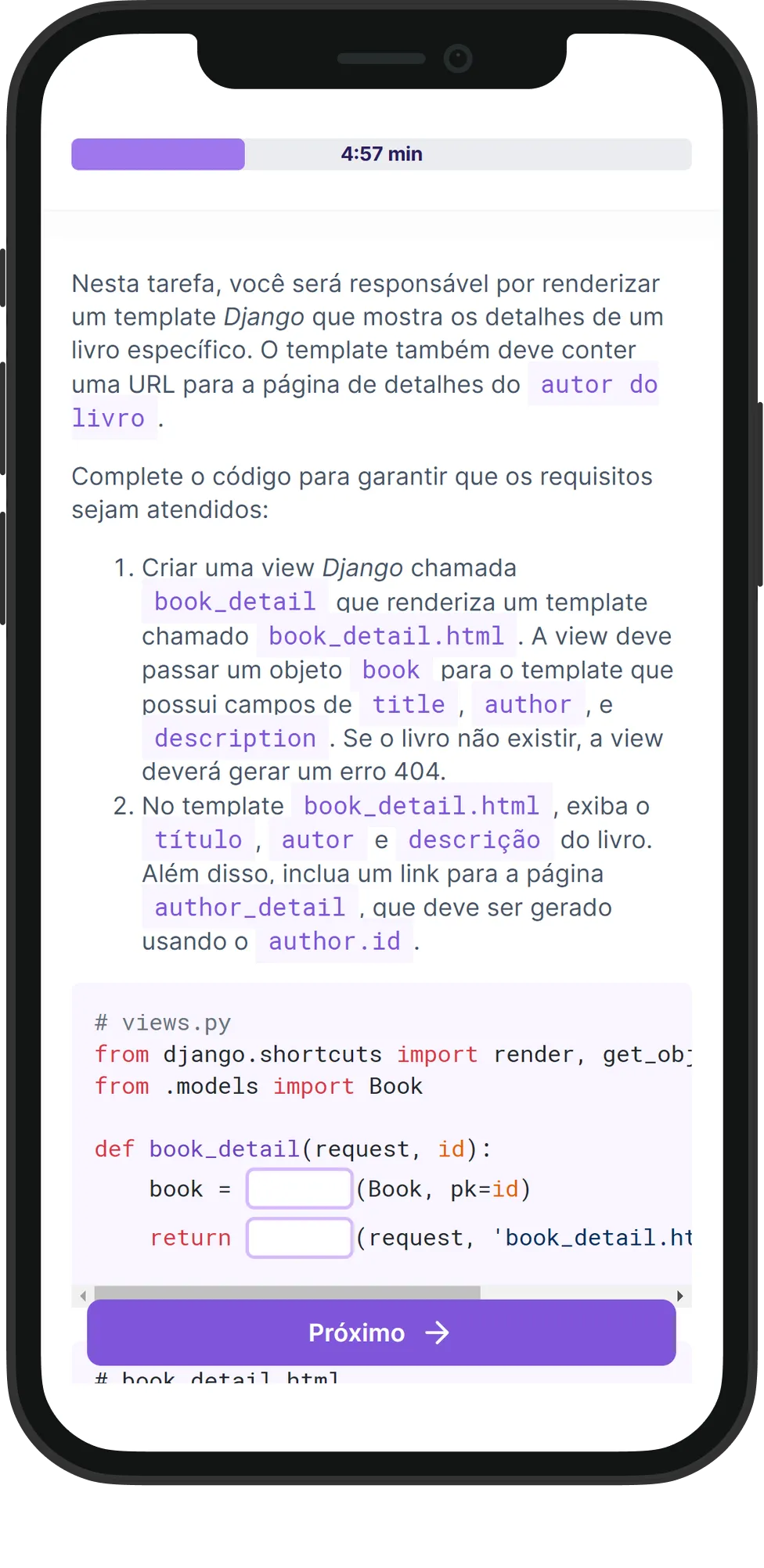 Mobile Django skill assessment