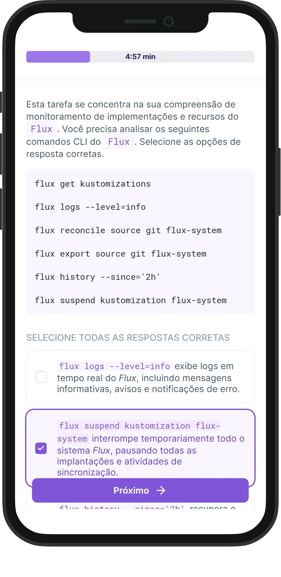 Mobile Flux skill assessment