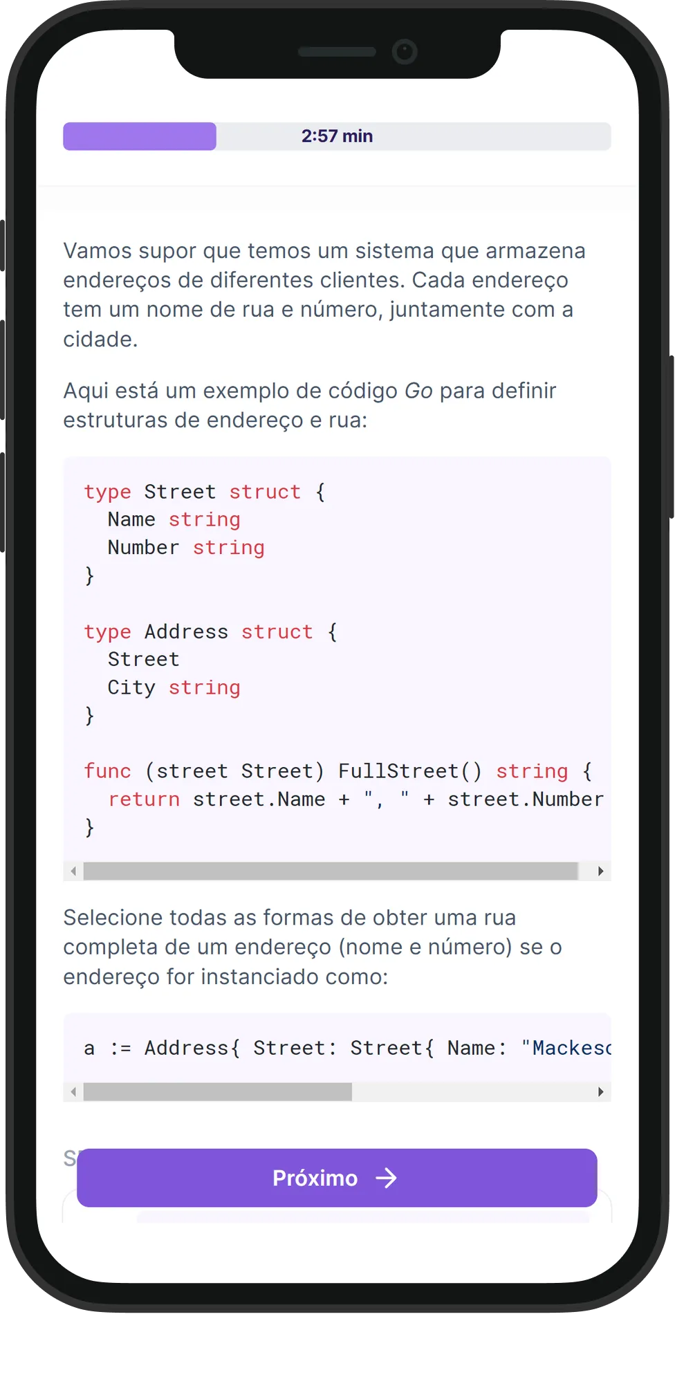 Mobile Go skill assessment