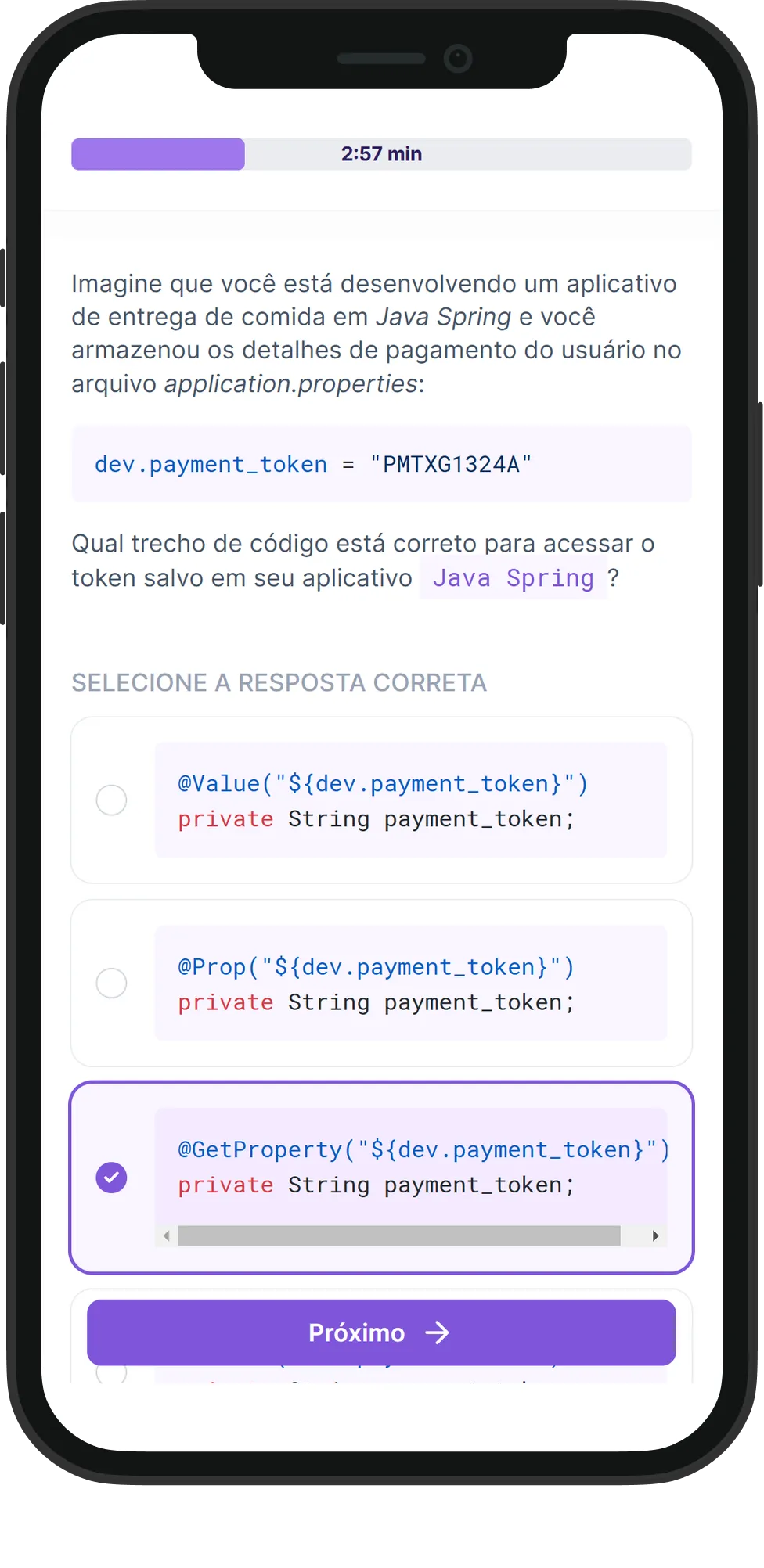 Mobile Java Spring skill assessment