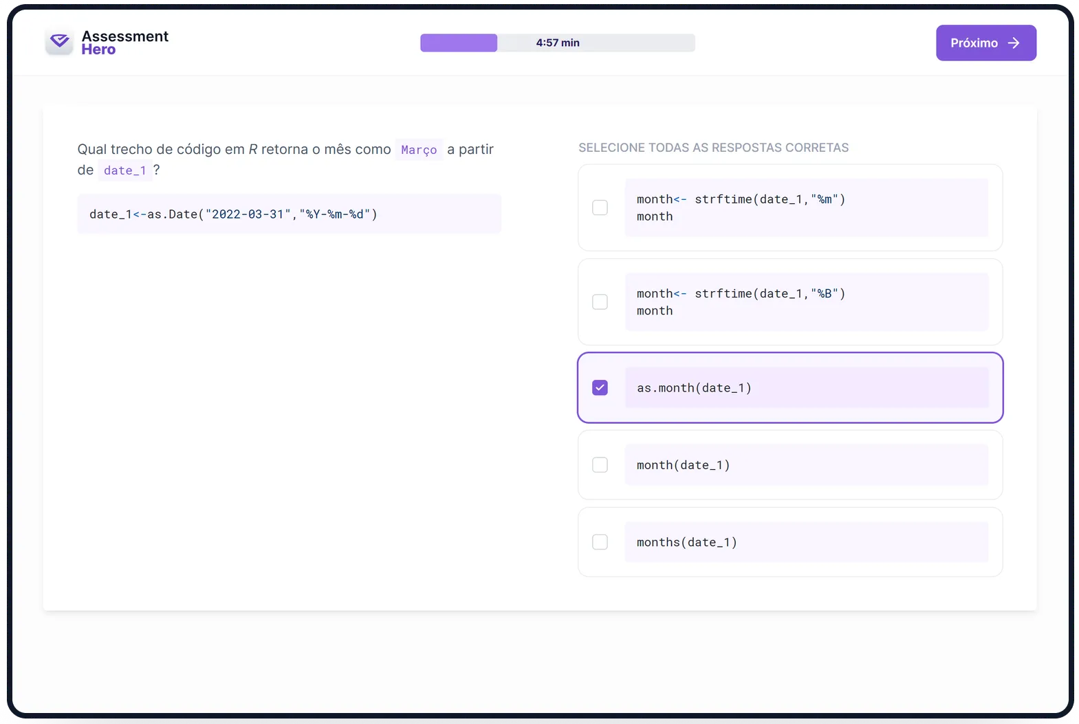 R online test