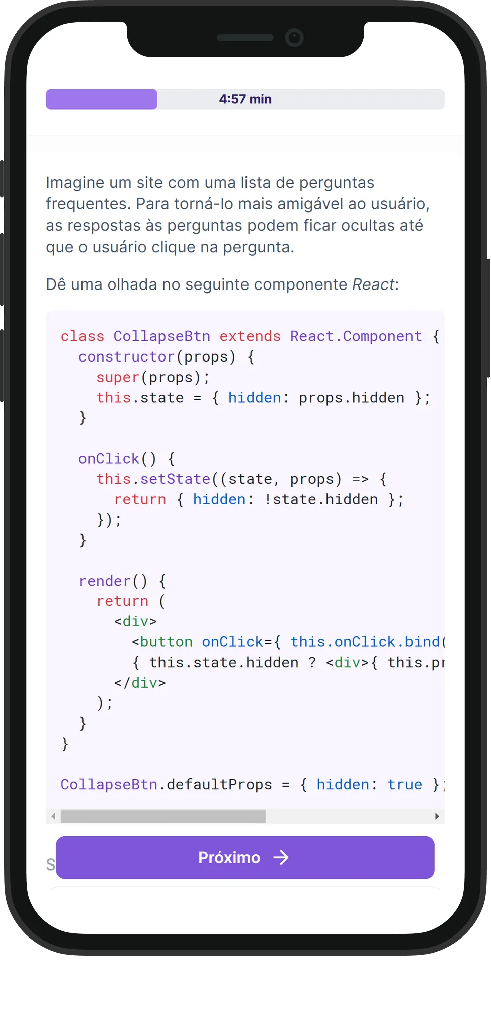 Mobile React skill assessment