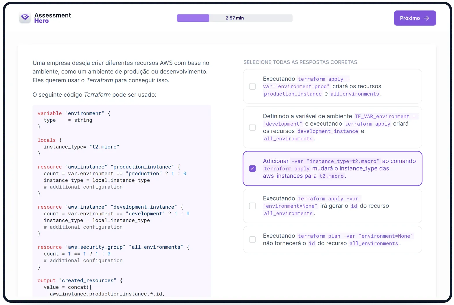 Terraform online test