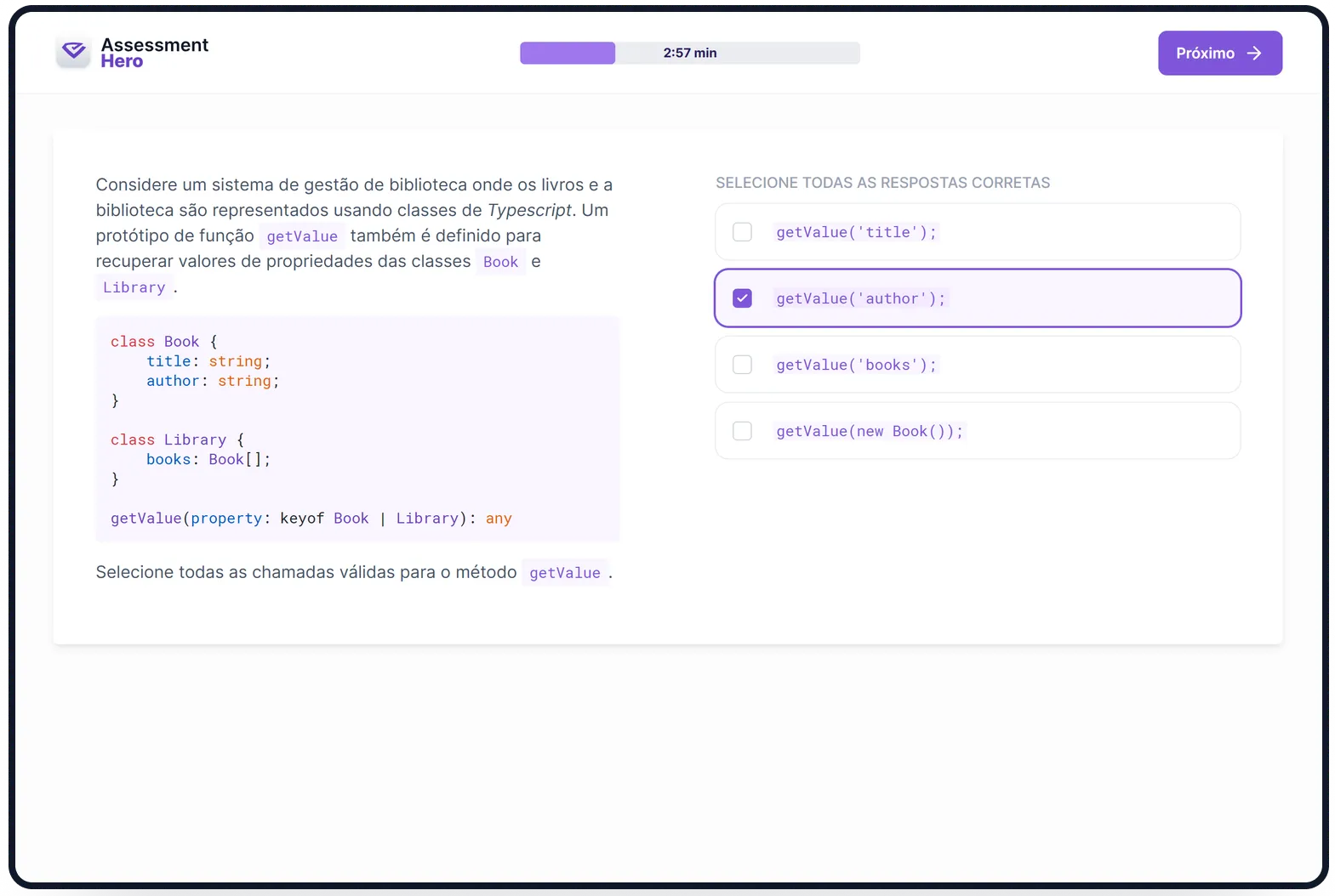 TypeScript online test