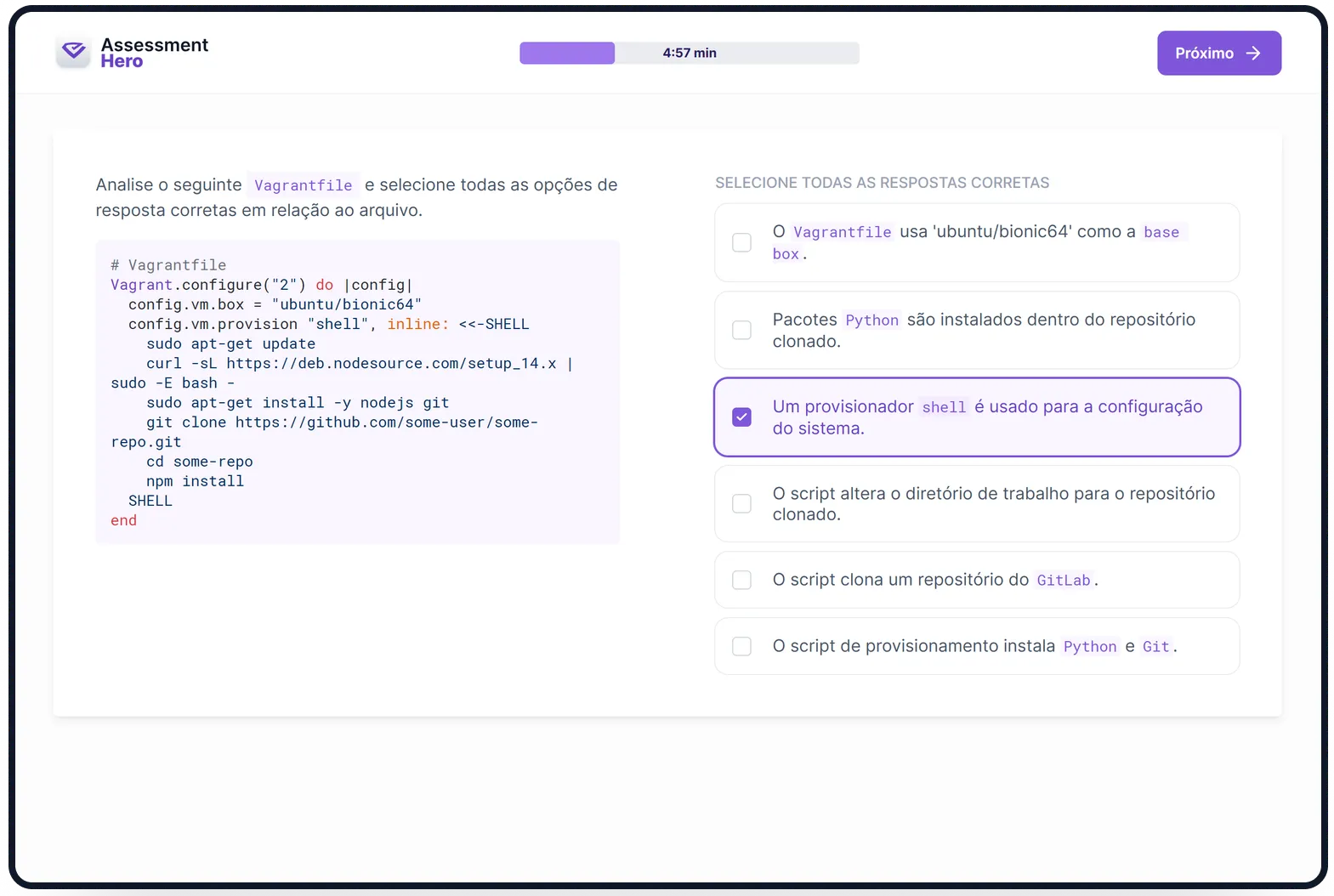 Vagrant online test
