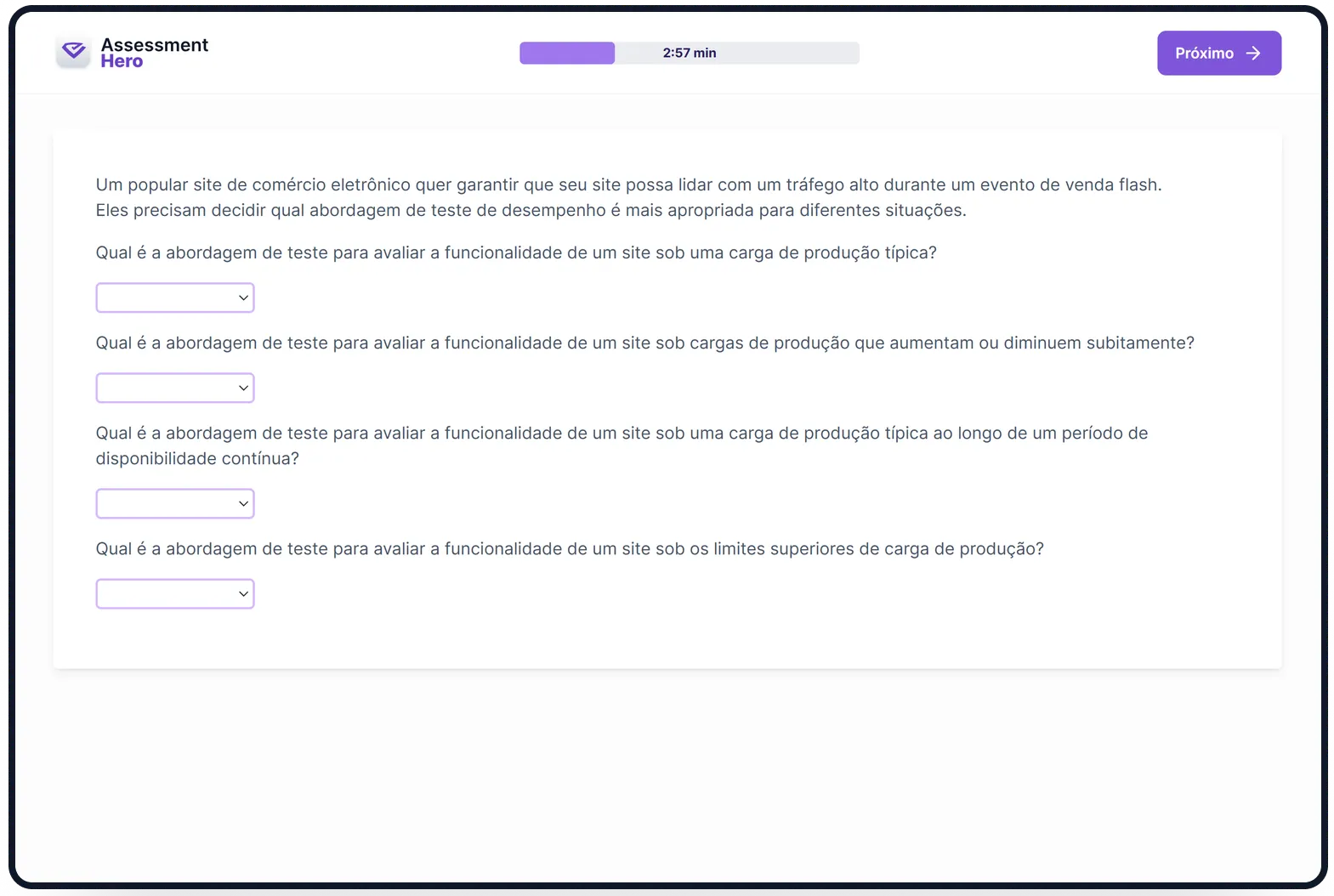 Teste da Web online test