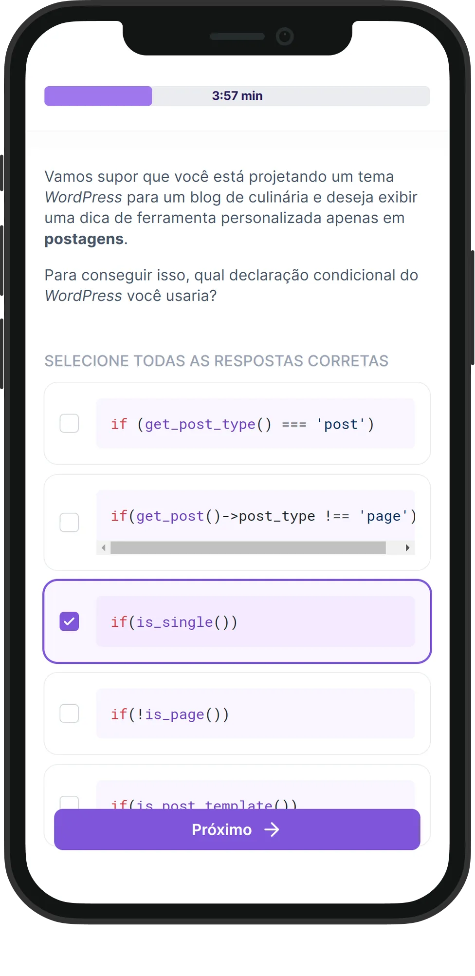 Mobile WordPress skill assessment